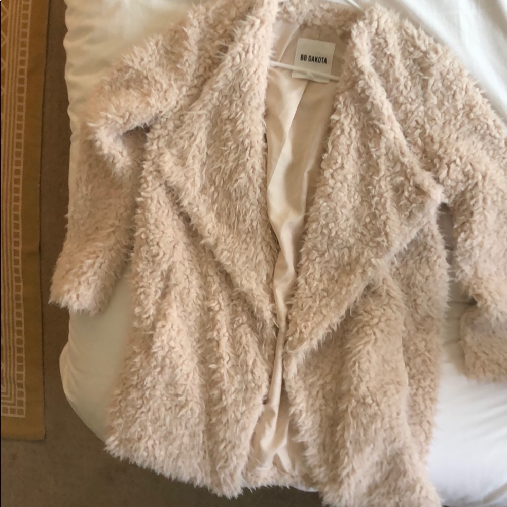 BB DAKOTA SOFT SERVE DRAPE FRONT COAT - Picture 3 of 4